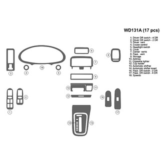 B&I® - 2D Blackwood Large Dash Kit (17 Pcs)