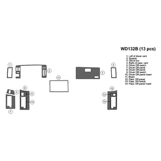 B&I® - 2D Blackwood Full Dash Kit (13 Pcs)