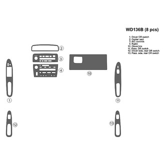 B&I® - 2D Blackwood Small Dash Kit (8 Pcs)