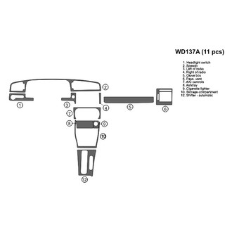 B&I® - 2D Blackwood Full Dash Kit (11 Pcs)