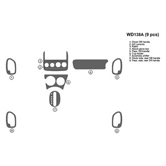 B&I® - 2D Blackwood Full Dash Kit (9 Pcs)