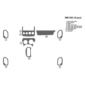 B&I® - 2D Blackwood Full Dash Kit (9 Pcs)