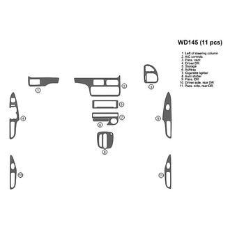B&I® - 2D Blackwood Full Dash Kit (11 Pcs)