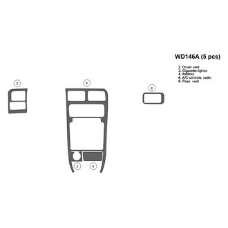B&I® - 2D Blackwood Full Dash Kit (5 Pcs)