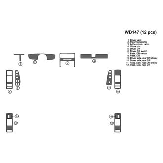 B&I® - 2D Blackwood Full Dash Kit (12 Pcs)