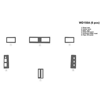 B&I® - 2D Blackwood Full Dash Kit (6 Pcs)