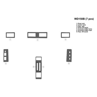B&I® - 2D Blackwood Full Dash Kit (7 Pcs)