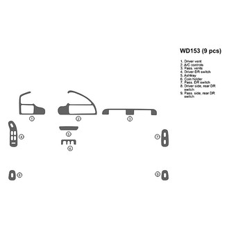 B&I® - 2D Blackwood Full Dash Kit (9 Pcs)