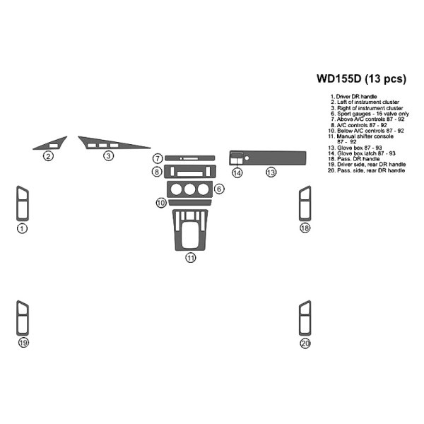 B&I® - 2D Full Dash Kit