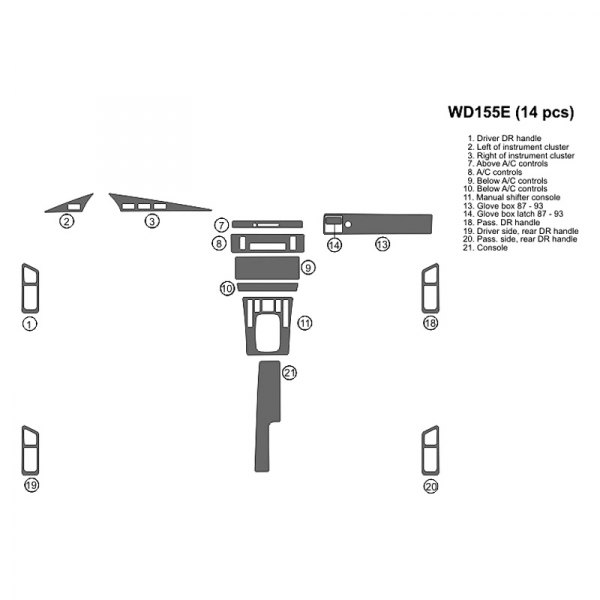 B&I® - 2D Full Dash Kit