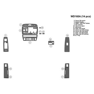 B&I® - 2D Factory Match Small Dash Kit (14 Pcs)