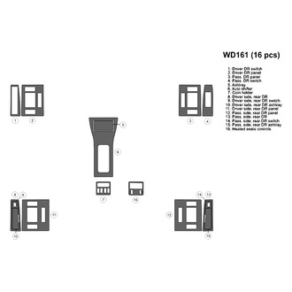 B&I® - 2D Factory Match Full Dash Kit (16 Pcs)