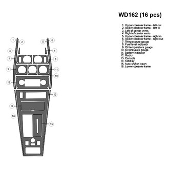 B&I® - 2D Blackwood Full Dash Kit (16 Pcs)