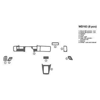 B&I® - 2D Blackwood Full Dash Kit (8 Pcs)