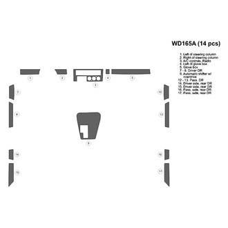 B&I® - 2D Blackwood Full Dash Kit (14 Pcs)