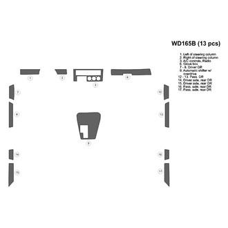 B&I® - 2D Blackwood Full Dash Kit (13 Pcs)