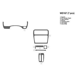 B&I® - 2D Blackwood Full Dash Kit (7 Pcs)