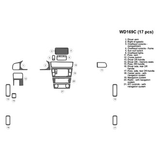 B&I® - 2D Factory Match Large Dash Kit (17 Pcs)