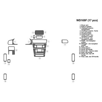 B&I® - 2D Factory Match Large Dash Kit (17 Pcs)