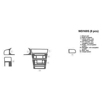 B&I® - 2D Factory Match Small Dash Kit (8 Pcs)