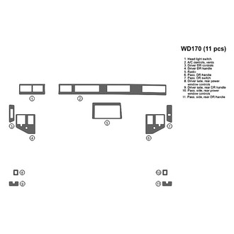 B&I® - 2D Blackwood Full Dash Kit (11 Pcs)