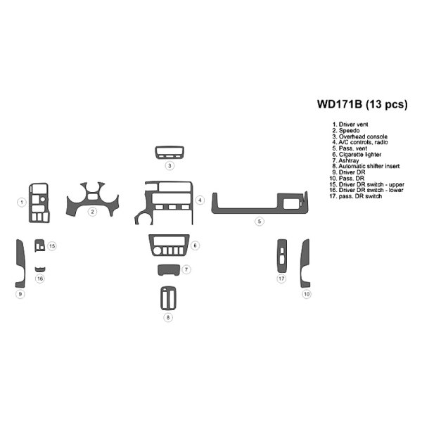 B&I® - 2D Full Dash Kit