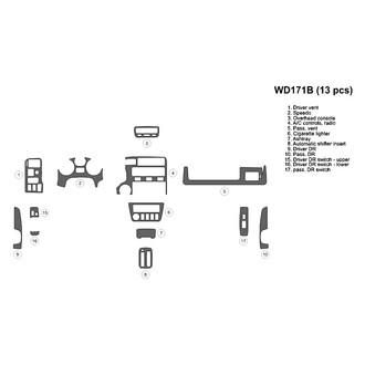 B&I® - 2D Blackwood Full Dash Kit (13 Pcs)
