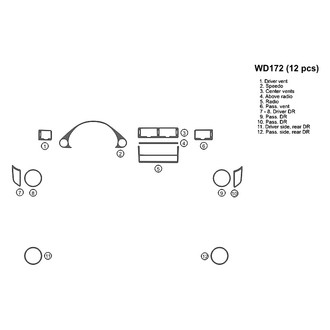 B&I® - 2D Blackwood Full Dash Kit (12 Pcs)