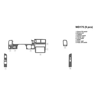 B&I® - 2D Blackwood Full Dash Kit (9 Pcs)