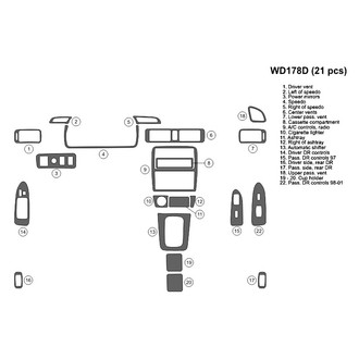 B&I® - 2D Blackwood Full Dash Kit (21 Pcs)