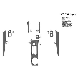 B&I® - 2D Blackwood Full Dash Kit (9 Pcs)