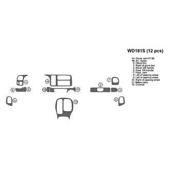 B&I® - 2D Blackwood Small Dash Kit (12 Pcs)