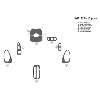 B&I® - 2D Blackwood Full Dash Kit (10 Pcs)
