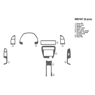 B&I® - 2D Blackwood Full Dash Kit (9 Pcs)