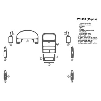 B&I® - 2D Blackwood Full Dash Kit (15 Pcs)