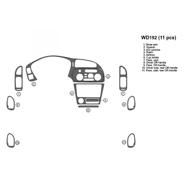 B&I® - 2D Full Dash Kit