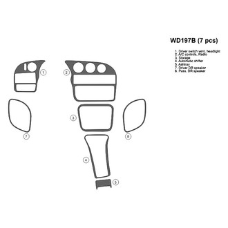 B&I® - 2D Blackwood Full Dash Kit (7 Pcs)