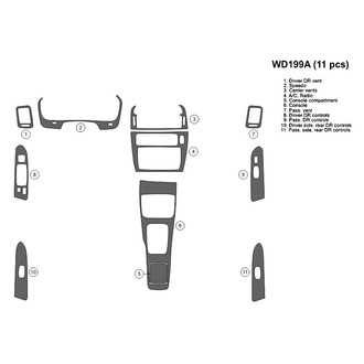 B&I® - 2D Blackwood Full Dash Kit (11 Pcs)