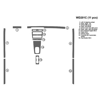 B&I® - 2D Blackwood Full Dash Kit (11 Pcs)