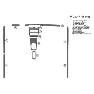 B&I® - 2D Blackwood Full Dash Kit (11 Pcs)