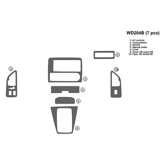 B&I® - 2D Blackwood Full Dash Kit (7 Pcs)
