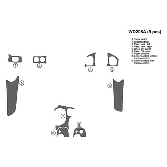 B&I® - 2D Blackwood Full Dash Kit (9 Pcs)