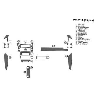 B&I® - 2D Blackwood Full Dash Kit (15 Pcs)