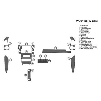 B&I® - 2D Blackwood Full Dash Kit (17 Pcs)