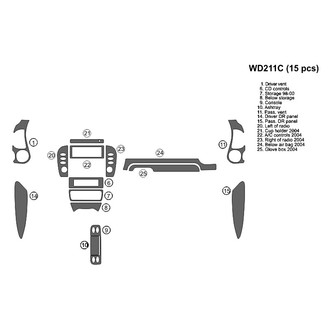 B&I® - 2D Blackwood Full Dash Kit (15 Pcs)
