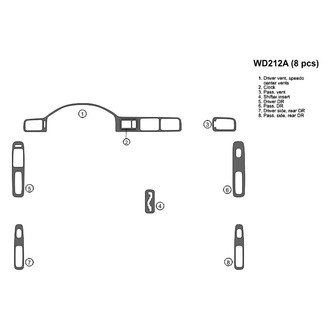 B&I® - 2D Factory Match Full Dash Kit (8 Pcs)