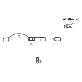 B&I® - 2D Factory Match Full Dash Kit (4 Pcs)