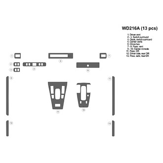 B&I® - 2D Blackwood Full Dash Kit (13 Pcs)