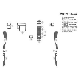 B&I® - 2D Blackwood Large Dash Kit (18 Pcs)