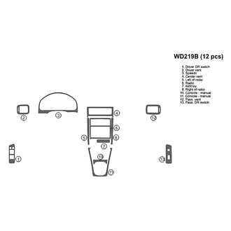 B&I® - 2D Blackwood Full Dash Kit (12 Pcs)